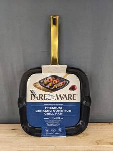 Farberware Premium Ceramic Nonstick Grill Pan - 11 in  28 cm - Brand New