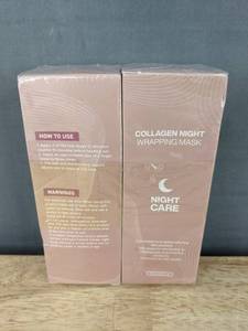2 Night Care Collagen Night Wrapping Masks - Brand New