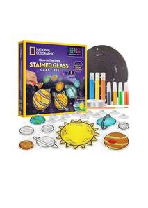 National Geographic Glow-In-The-Dark Stained Glass Craft Kit - Brand New