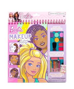 Barbie Makeup Artist Kit - 28 Design Pages, 3 Sticker Sheets - Brand New