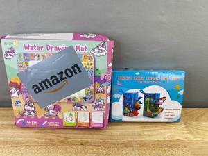 HollyHi Water Drawing Mat & Bright Baby Touch and Feel My First Library - Brand New