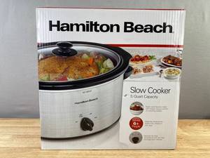 Hamilton Beach Slow Cooker 5 Quart Capacity 33156RG - Brand New