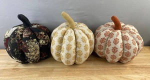 3 Decorative Pumpkin Pillows - Brand New