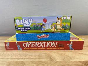 Bluey Keepy Uppy Game & Twister & Operation Skill Game - Brand New