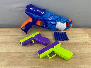 NERF Elite Disruptor & 2 Water Guns - Brand New