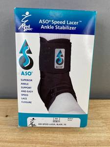 ASO Speed Lacer Ankle Stabilizer Black Size XS - Brand New