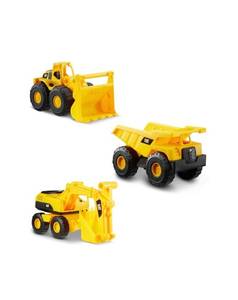 CAT 7-Inch Toy Dump Truck, Loader, and Excavator Vehicles - Brand New
