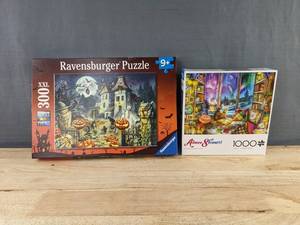 Ravensburger 300 XXL Puzzle & Aimee Stewart 1000-Piece Winter Reading Nook - New