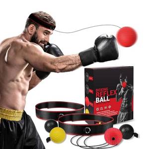 KTEBO Boxing Reflex Ball Headband Set - 4 Balls & 2 Adjustable Headbands - Brand New