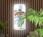 Coors Light LED Neon Beer Can Sign - Brand New