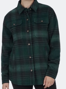 lot 45 image: $89 Retail - Size Womans Small SKI-DOO LADIES LIFESTYLE PLAID OVERSHIRT NWT in Bag