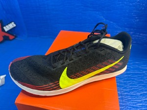 lot 94 image: Nike Zoom Rival XC cross-country racing shoes in the BlackVoltBright Crimson colorway, model number AJ0851 005