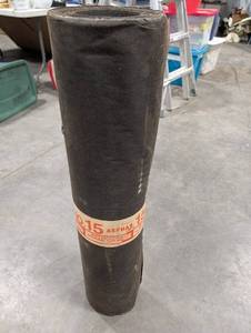 lot 170 image: No. 15 Asphalt Roofing Felt Roll - 432 Sq Ft per Roll