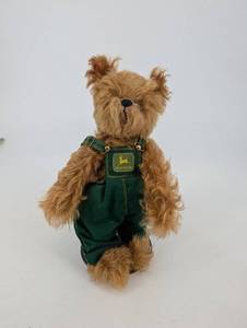 lot 145 image: John Deere Plush Bear in Green Overalls