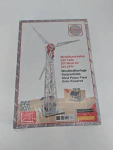 lot 181 image: Tronico Metallbaukasten 625 Teile DIY Metal Kit Wind Power Plant 10131-10134
