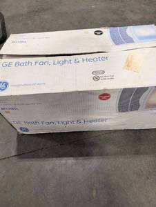 lot 215 image: GE BFH85L Bath Fan, Light & Heater - 70 CFM, 3.5 Sones
