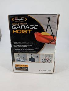 lot 229 image: CargoLoc Ceiling Mount Garage Hoist - Heavy Duty 100 lbs Weight Capacity