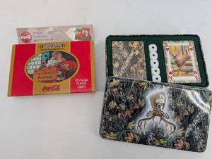 lot 230 image: Coca-Cola Nostalgia Playing Cards - Collectible Tin Set - 2 Decks per Tin (Lot of 2)