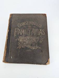 Crams Unrivalled Atlas of the World Indexed - Grand New Census Edition 1891