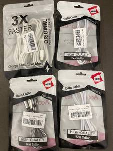 lot 51 image: 3X FASTER USB Data Cables - Original Universal Serial (Lot of 4)