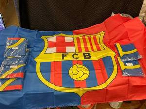 lot 92 image: GenFlag FC Barcelona 3x5 ft Double-Sided Flag