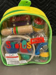 lot 102 image: Stoes Music Instrument Kit Backpack - Kids Percussion Set