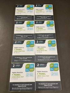 lot 108 image: Explore 7-Panel Urine Drug Test Dip Cards - 12 Tests (6 Boxes) Home Use