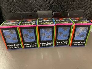 lot 113 image: Puzzle Peak Jigsaw Puzzle Box Stands (Lot of 5)