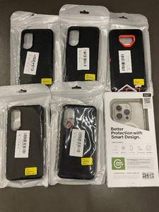 lot 132 image: Uniq Black Phone Cases for Note9 & S25 Slim (Lot of 6)