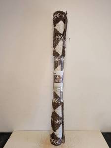 lot 16 image: NEW THRESHOLD AREA RUG BROWN & WHITE PATTERNED 5FT X 7FT