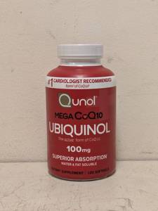 lot 94 image: NEW QUNOL UBIQUINOL 100MG 120PK