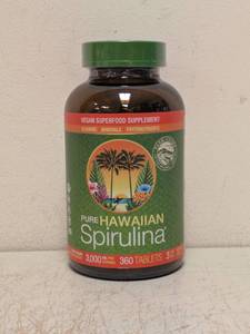 lot 93 image: NEW PURE HAWAIIAN SPIRULINA 360 TABLETS