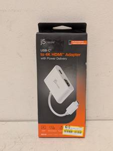 lot 130 image: J5 CREATE USB-C TO 4K HDMI ADAPTER