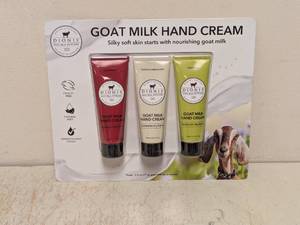 lot 72 image: NEW DIONIS GOAT MILK HAND CREAM 3PK