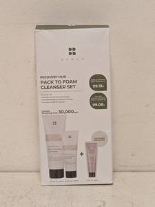 lot 91 image: NEW BRMUD RECOVERY MUD PACK TO FOAM CLEANSER SET