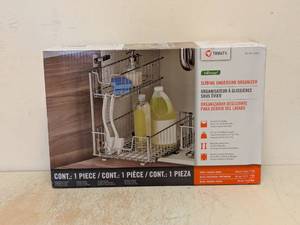 lot 196 image: NEW TRINITY SLIDING UNDERSINK ORGANIZER