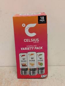 lot 221 image: NEW CELSIUS SPARKLING VARIETY PACK 18CT