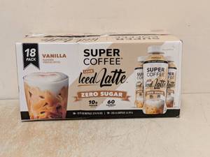 lot 223 image: NEW SUPER COFFEE LEAN ICED LATTE VANILLA 15PK