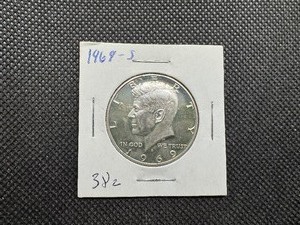 lot 50 image: 1969 S 40% Silver Kennedy Half Dollar