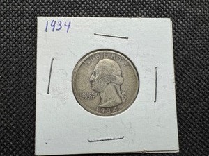lot 51 image: 1934 Silver Washington Quarter