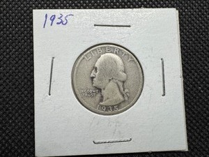 lot 52 image: 1935 Silver Washington Quarter