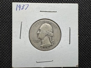 lot 54 image: 1937 Silver Washington Quarter