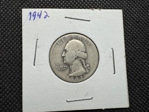 lot 55 image: 1942 Silver Washington Quarter