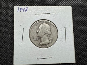 lot 63 image: 1948 Silver Washington Quarter