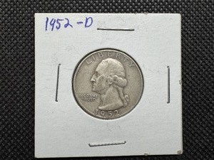 lot 67 image: 1952 D Silver Washington Quarter