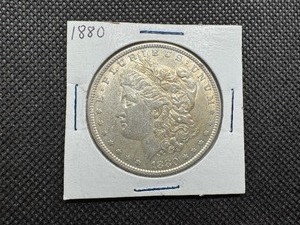 lot 1 image: 1880 Morgan Silver Dollar