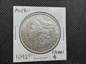 lot 7 image: 1892 O Morgan Silver Dollar