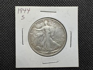 lot 29 image: 1944 S Silver Walking Liberty Half Dollar
