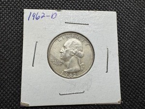 lot 79 image: 1962 D Silver Washington Quarter