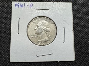 lot 77 image: 1961 D Silver Washington Quarter